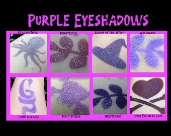 Purple eyeshadows - 8 shades available!