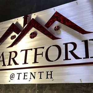 Metal Business Sign | Custom Business Sign | Business Signage | Custom Metal Sign | Outdoor Logo | Metal Art | Business Metal Logo | Office