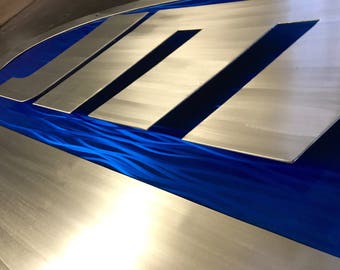 Custom Stainless Steel Business Logo Sign | Modern Metal Art