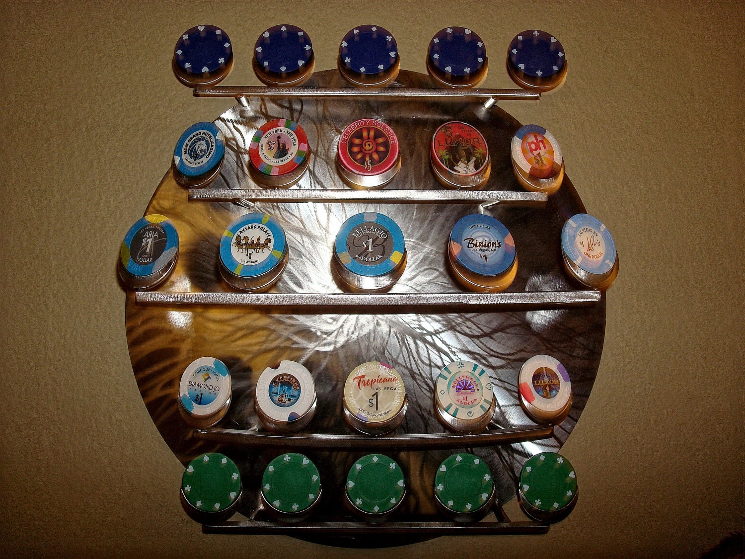 Multiple Poker Chip Display Etsy