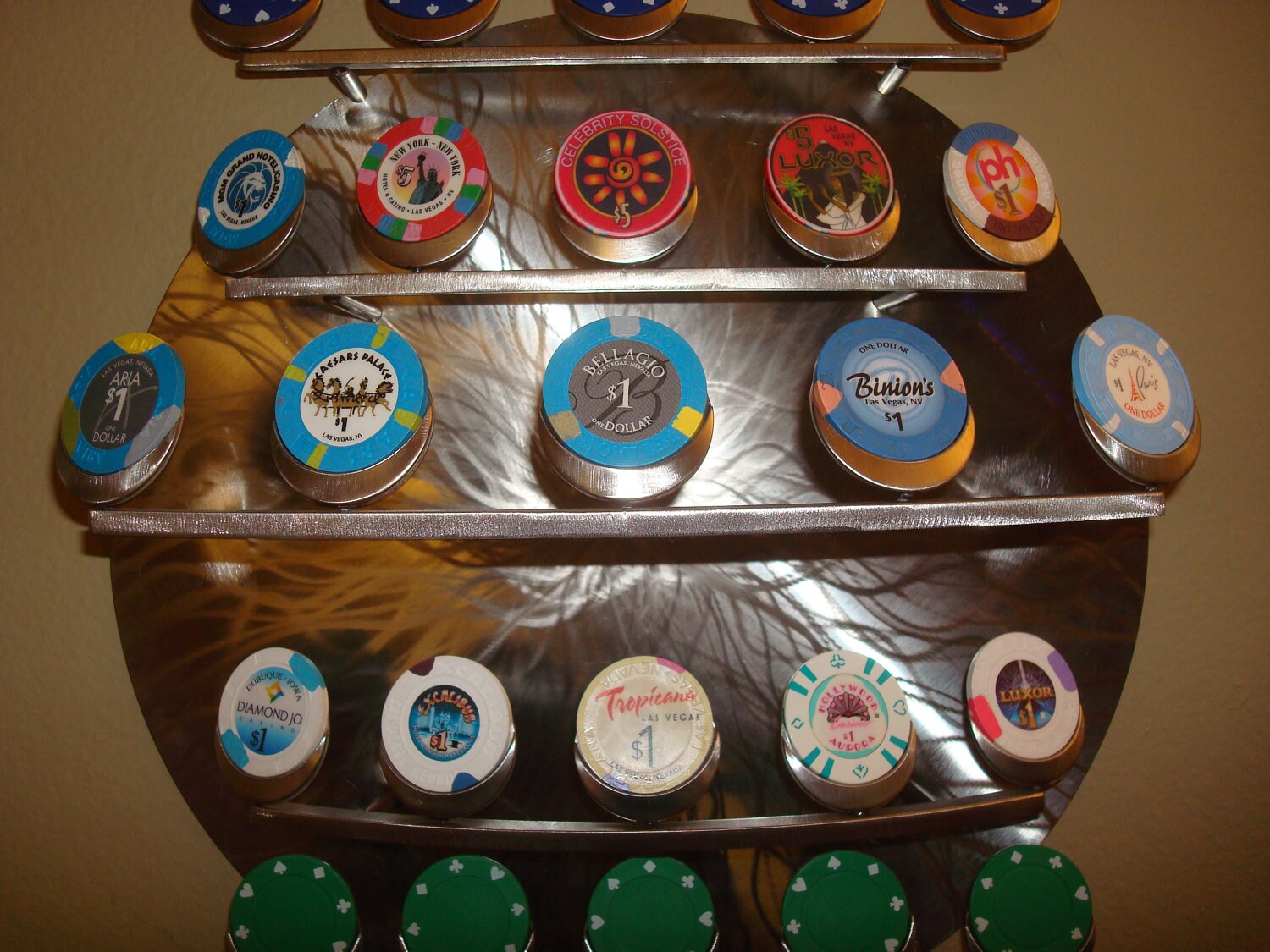 Multiple Poker Chip Display Etsy