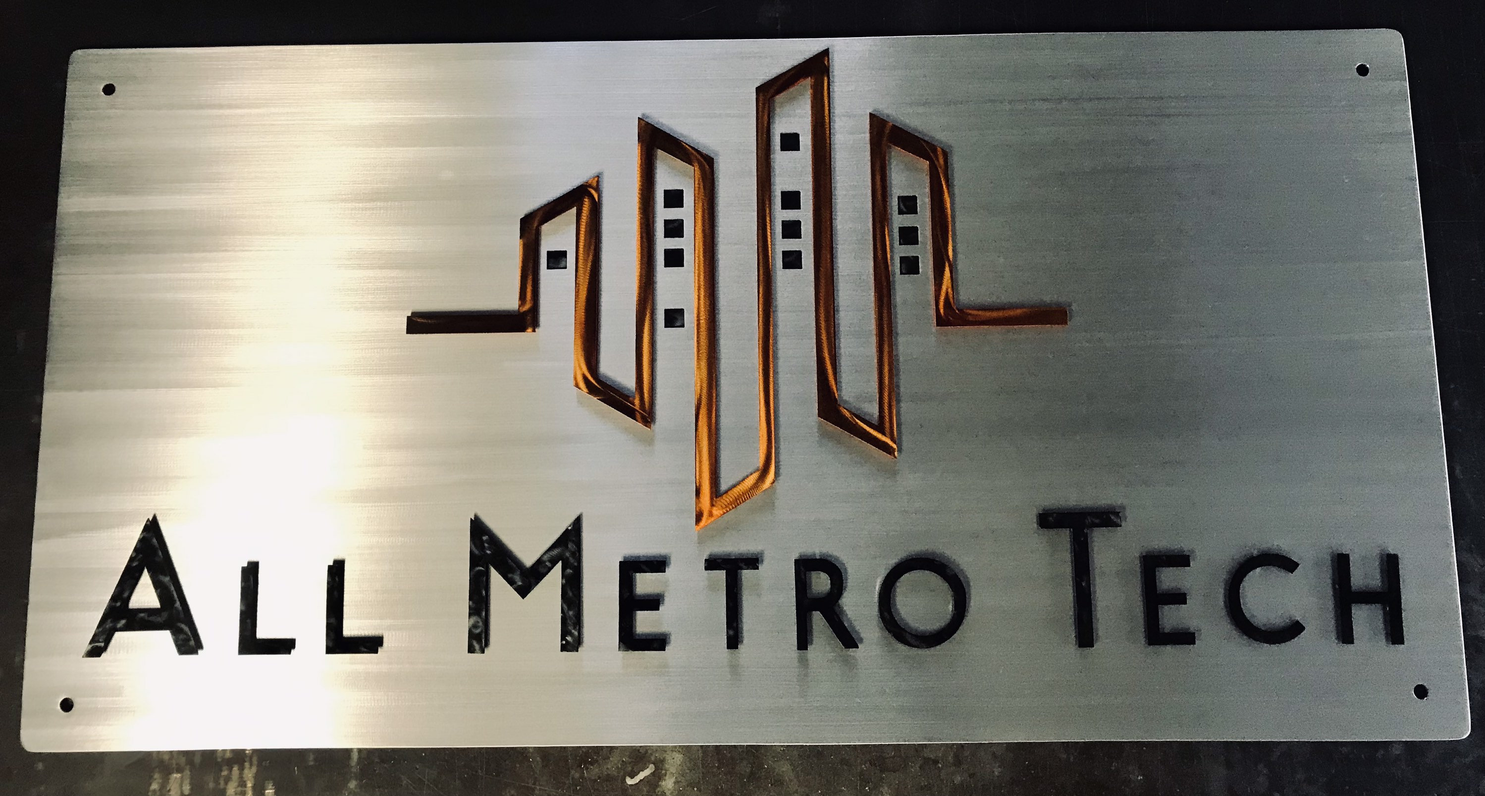Custom Laser Cut Metal Logo Sign | Office Decor - Etsy