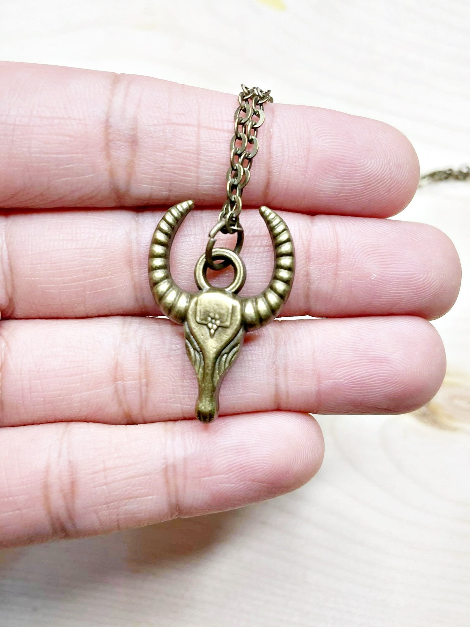 Year of the Ox Necklace cow or bull charm Zodiac Astrology Etsy