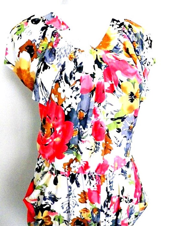 SALE Floral Jumpsuit | baggy harem pants | small … - image 3