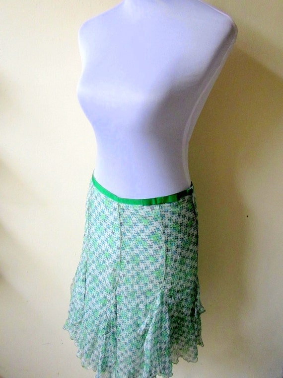 Flowy hot sale godet skirt