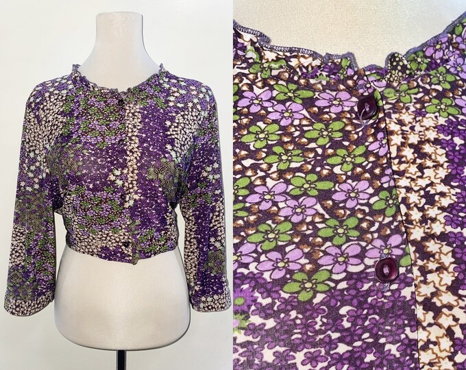 Vagabond Purple Leafs Button Up main image 1