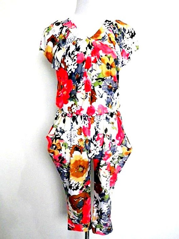 SALE Floral Jumpsuit | baggy harem pants | small … - image 2