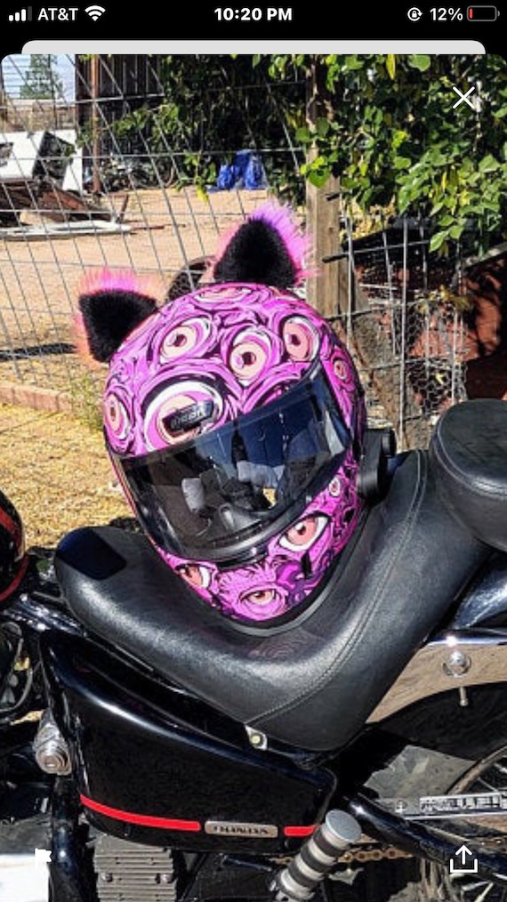 de gato púrpura bling para Su motocicleta España