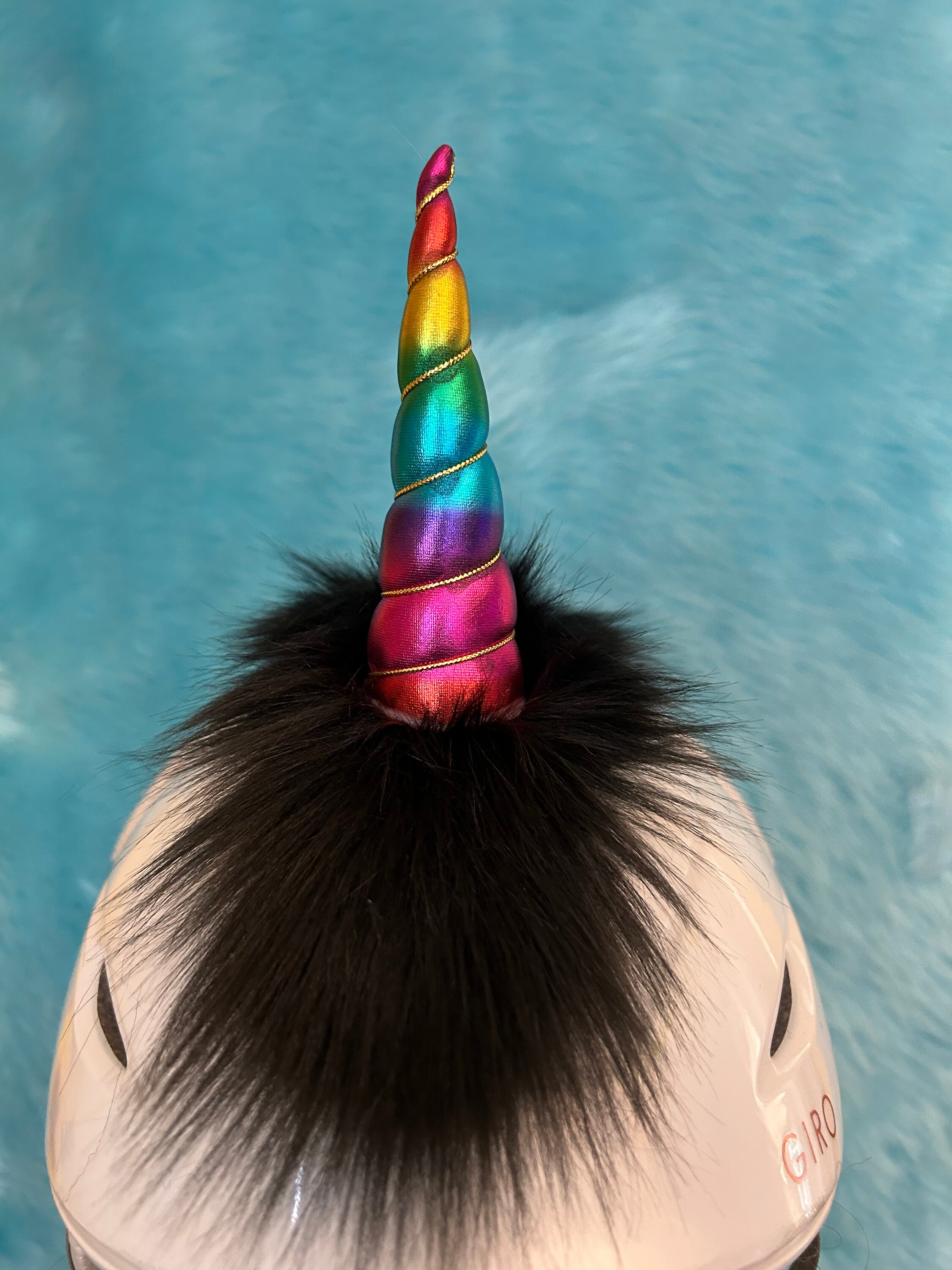 Unicorn horn helmet hotsell