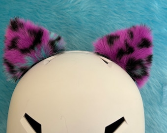 Boho Katzenohren gemischte Farben Katzenohren zum Aufkleben (Dein Helm) Go wild!Viel Spaß! Allwetter-Ohren für alle harten Oberflächen, siehe Beschreibung