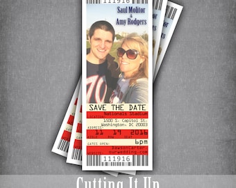 golf wedding save the date ticket magnets country club theme etsy