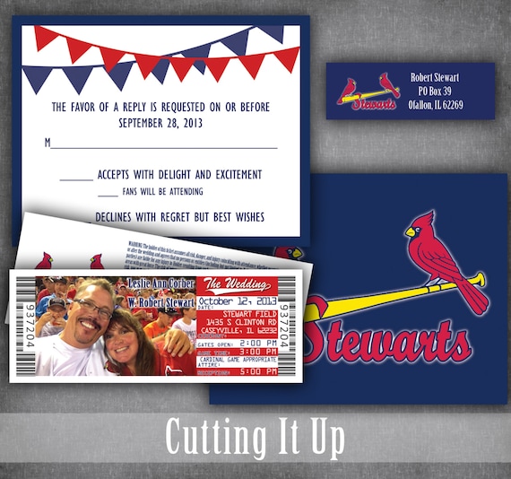 baseball wedding invitation set sports ticket invitations etsy