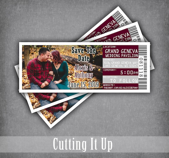 save the date ticket magnets wedding tickets save our date etsy