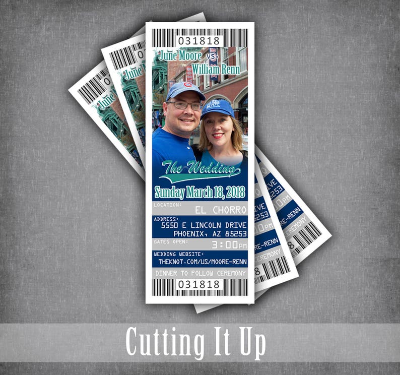 Baseball Wedding Save The Date Ticket Magnets Sports Theme Save Our Date Ticket Mariners Invitation Template