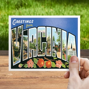 Carte postale Virginia Save the Date, salutations de Charleston, faire-part de mariage en Virginie-Occidentale, carte RSVP, itinéraire de week-end à Roanoke, en Virginie