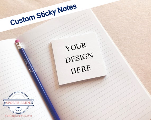 Custom Post-it® Notes, Personalized Printed Sticky Notes, Business Brand  Logo Stationery Design, Gift Idea for Boss, Teacher or Friend 