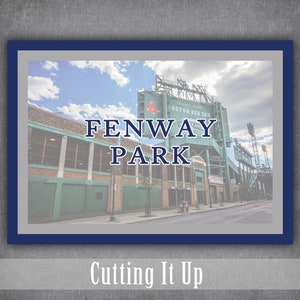 Fenway Park Baseball Stadium Table Sign Sample