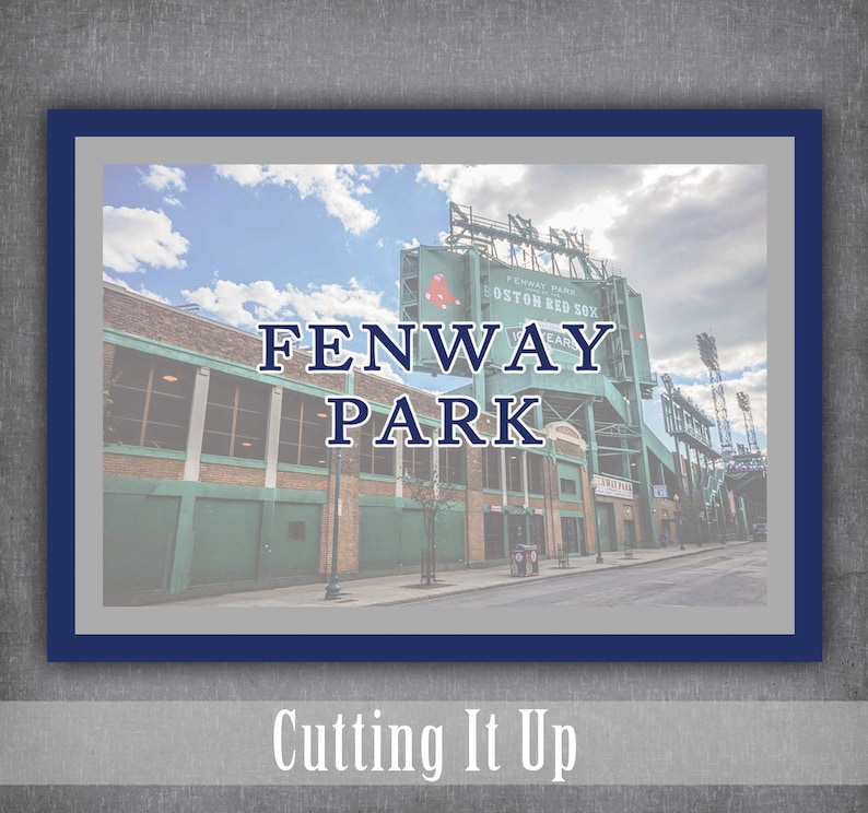 Fenway Park Baseball Stadium Table Sign Sample