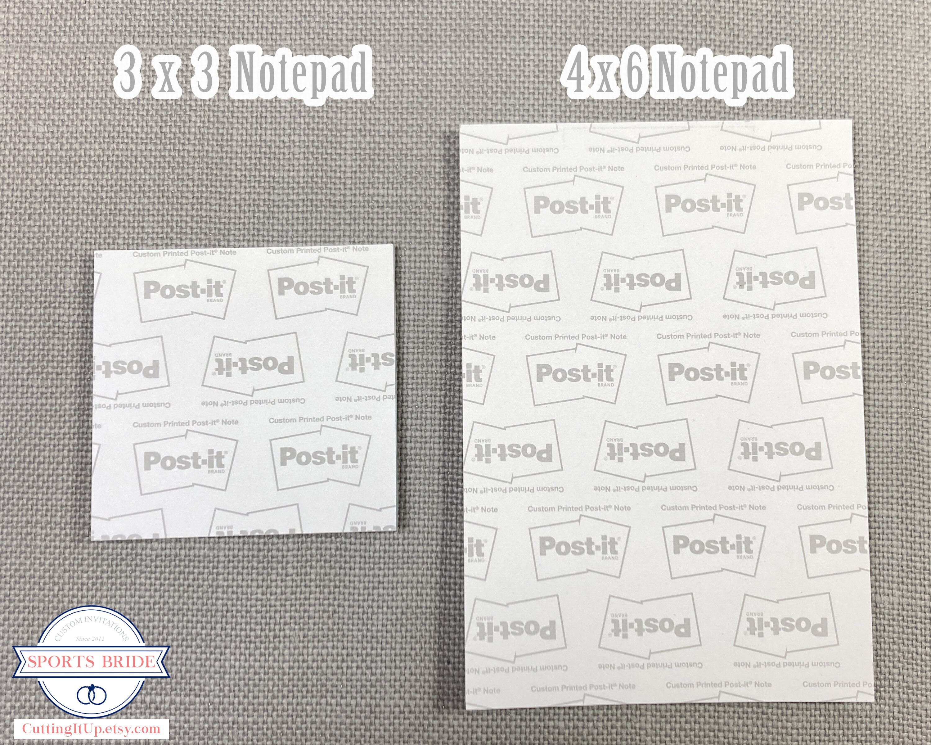 Pre printed post it notes outlet