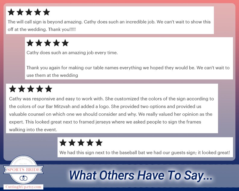 Table Sign Review Snippets
