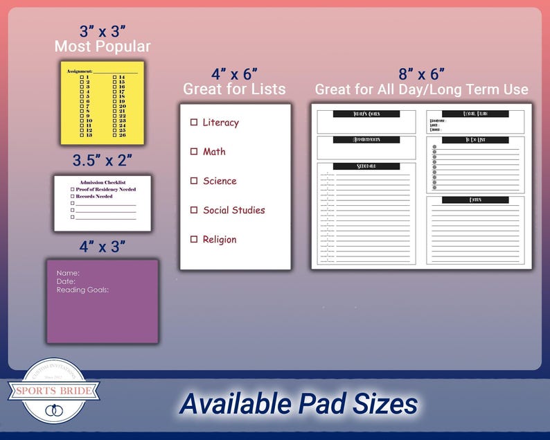 Custom Teacher Checklist Post-it® Notes, Personalized Classroom to Do ...