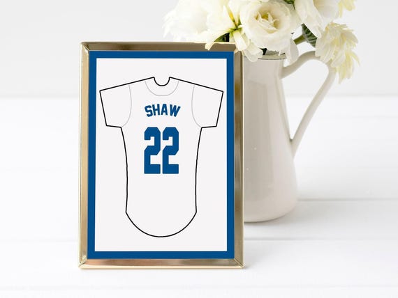 Baseball Table Number Wedding Jersey Signs, Los Angeles Sports Theme Reception Custom Decorations, Any Team Players Name or Stadium Section