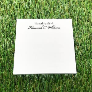 From the Desk of Custom Post-it® Notes, Logo Personalized Sticky Notepad, 1st Anniversary Gift, Welcome Client Gifts, Trade Show Giveaway