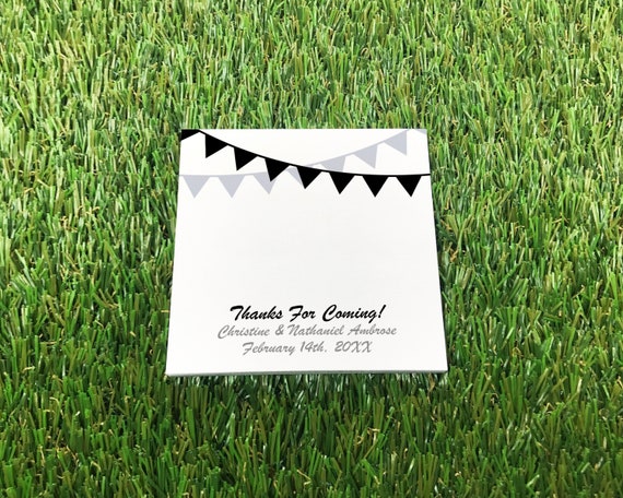 Custom Post it Notes Wedding Favors Personalized Sticky Note Pad