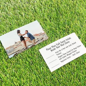 Meal Choice Enclosure Card for your Wedding Invitations, Printed Food Option or No Children Please Detail Insert, Hotel Block Info Slip