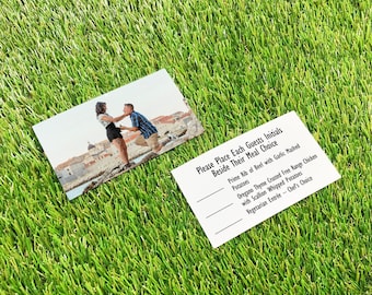 Meal Choice Enclosure Card for your Wedding Invitations, Printed Food Option or No Children Please Detail Insert, Hotel Block Info Slip