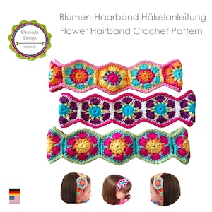 Crochet pattern Flower headband, suits all sizes, crochet hairband, photo tutorial, project for beginners, PDF (US terms), instant download