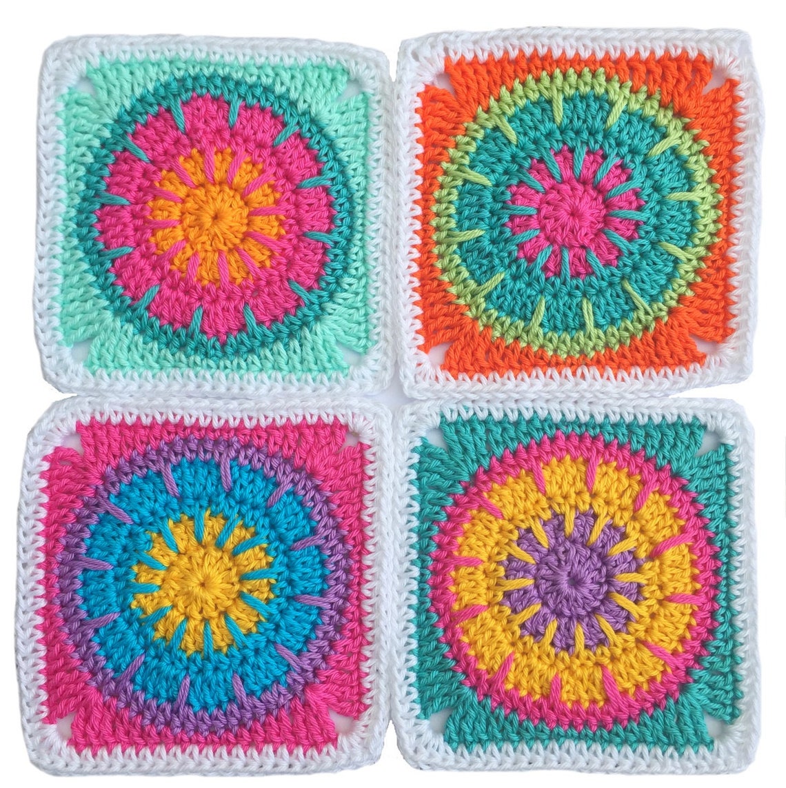 Crochet Pattern Granny Square MOXI Crochet Tutorial PDF - Etsy