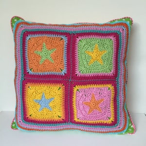 Crochet pattern, Star Granny Square, Shabby Stars, Star pattern, Hexagon, PDF, US terms, digital download image 3