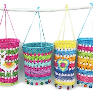 Crochet pattern package Lanterns, Lampions and Lampshades, 9 Colorful Boho Style Crochet Patterns for Gardens & Homes, PDF Guide 136 pages image 8