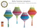 Crochet Tutorial, Boho Summer Lampion, lanterns, Boho Living, Crochet Pattern, PDF (US terms), German, English, Spanish 