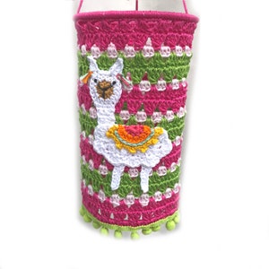 Crochet Pattern, Colorful Boho lantern, Incl. Alpaca Applique, Crochet Tutorial, PDF English US terms Espagnol image 3