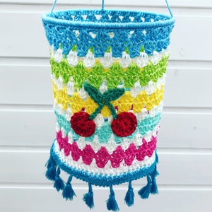 Crochet Pattern, Colorful Boho lantern, Incl. Alpaca Applique, Crochet Tutorial, PDF English US terms Espagnol image 7