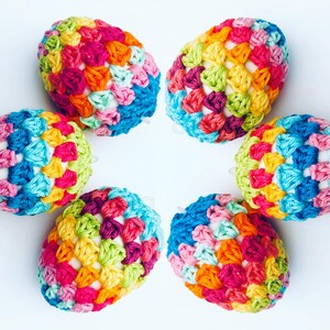 Häkelanleitung Ostereier Boho Osterdeko Häkelmuster Ostereier im Boho-Look Osterdekoration, Dekoration für Ostern, 3 Modelle, PDF Download Bild 10