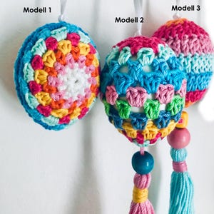 Häkelanleitung Ostereier Boho Osterdeko Häkelmuster Ostereier im Boho-Look Osterdekoration, Dekoration für Ostern, 3 Modelle, PDF Download Bild 9