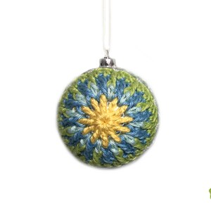 Crochet pattern Christmas baubles Boho Eclectic Design, Christmas Balls, Christmas decorations, Christmas tree decor, PDF US terms image 6