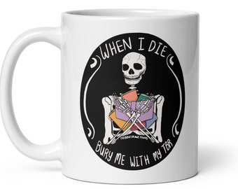 When I Die Bury Me With My TBR Book Lovers Mug, Funny Mug for Book Lovers, TBR Mug, Death By TBR