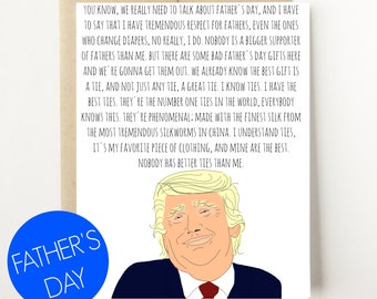 Trump Fathers Day Card, Funny Fathers Day Card, Fathers Day Card Funny, Funny Fathers Day Card, Card for Dad, Moms Dads Grads, Funny Cards