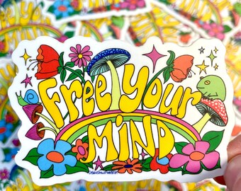 Free Your Mind Sticker, Empathy Sticker, Mental Health Sticker, Practice Empathy Sticker, Be Kind Sticker, Inspirational Quotes Sticker