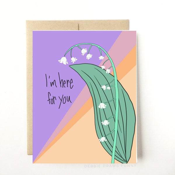 I'm Here For You Card, Encouragement Card, Empathy Card, Sympathy Card, Thinking Of You Card, Breakup Card, Featured in HuffPost