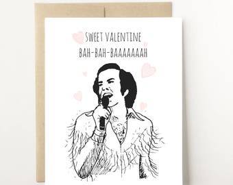 Neil Diamond Parody Sweet Valentine Card, Funny Valentine Gift, Funny Valentines card, valentine card for boyfriend girlfriend best friend