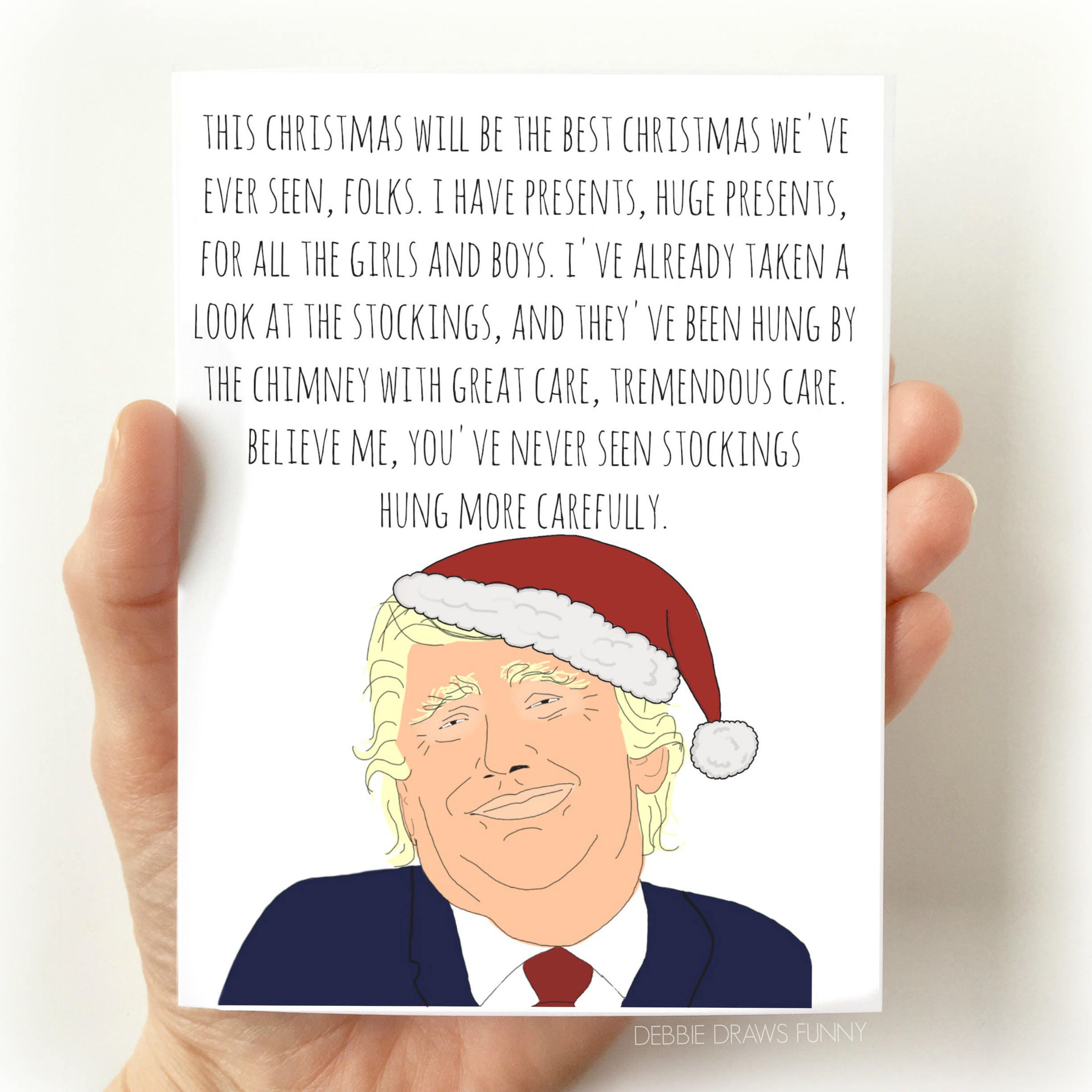 trump christmas card funny