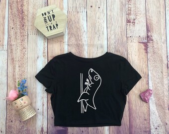 dinosaur crop hoodie