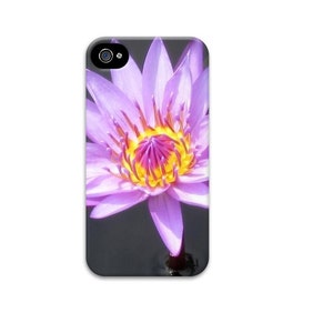 Purple Lotus flower iphone 8 case, Water Lily iphone 7 case, Unique iphone 4 case, Floral iphone se case, zen iphone 6 case