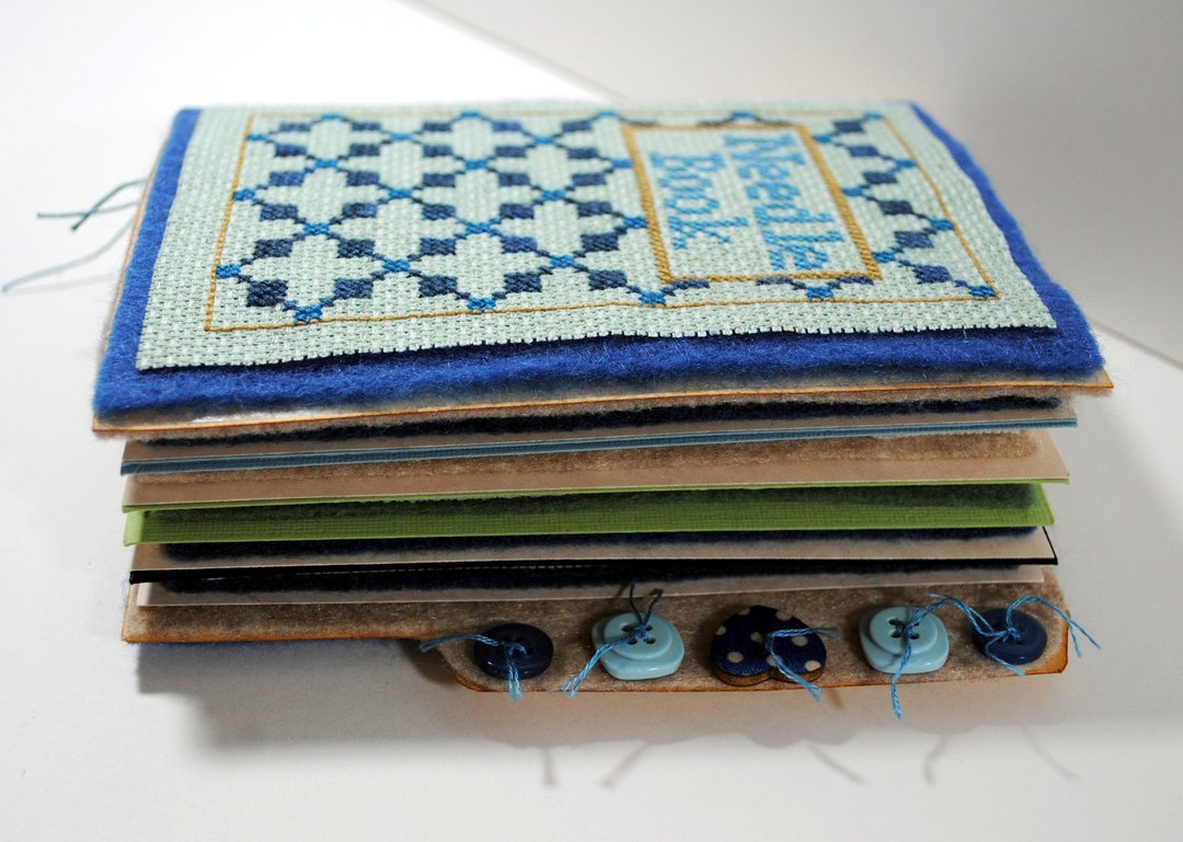 Cross Stitch Needle Book Instant Download PDF Pattern With 3 Hole