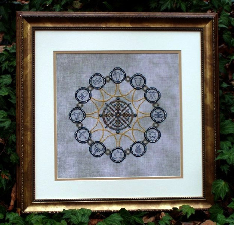 Western Zodiac Counted Cross Stitch Instant Download PDF Pattern